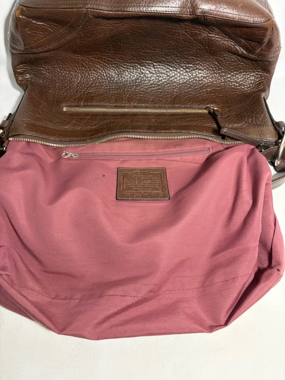 Coach Felicia F12323 Pebbled Brown Leather Bag 2008 - Picture 7 of 12